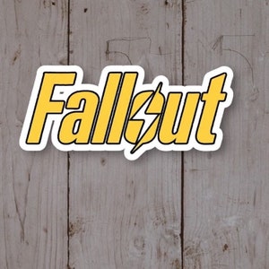 Fallout Logo stickers, made in USA ***free domestic shipping***