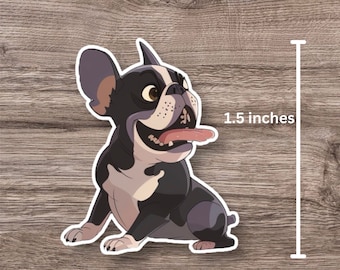 Cute French bulldog water proof sticker