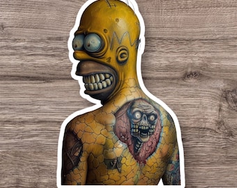 Horrible Homer Simpson vinyl stickers, water proof made in USA ***free shipping***