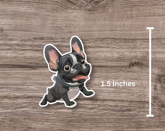Cute French bulldog water proof sticker