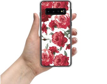 Red Rose (White Background) Samsung® Phone Case