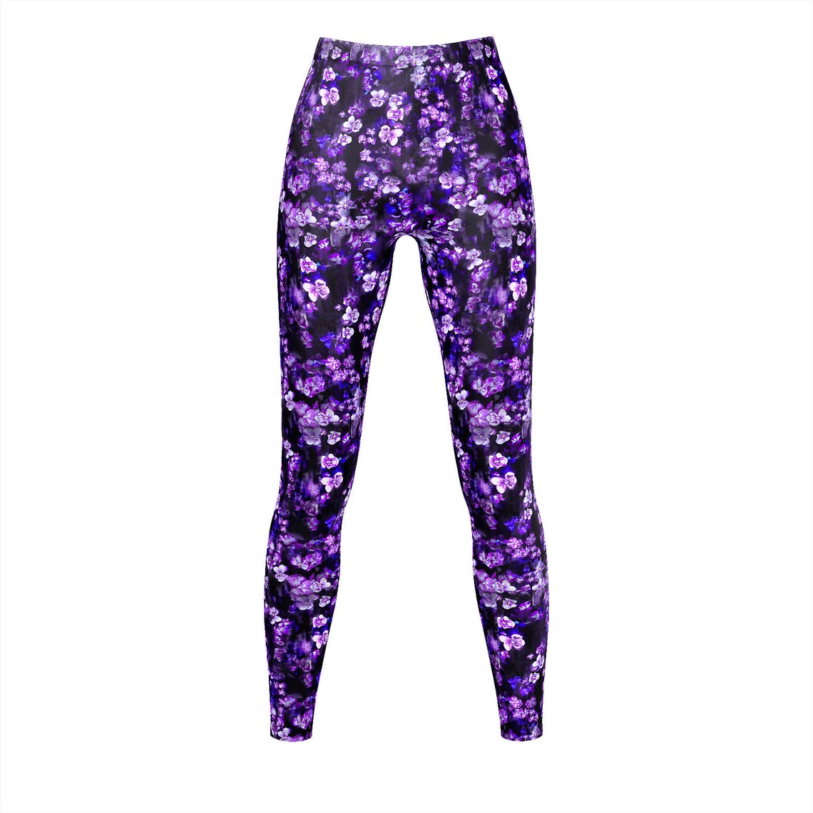 Violet Printed Leggings Etsy
