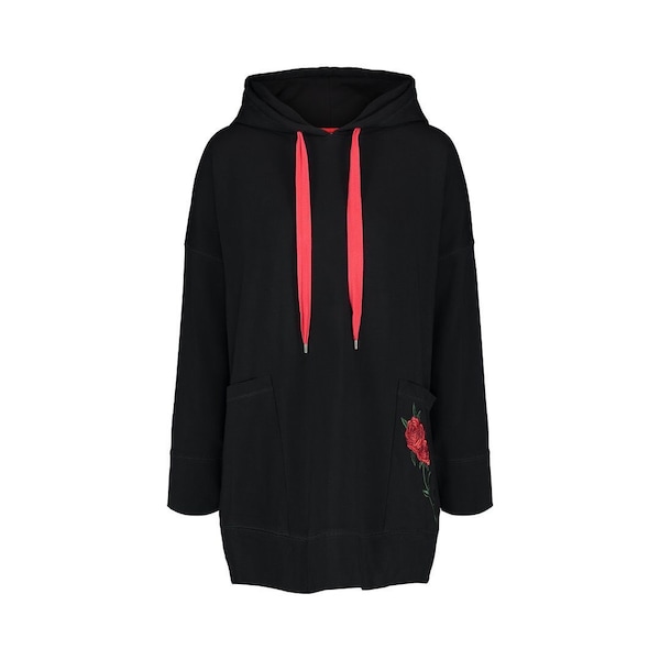 Red Rose Hoodie Dress