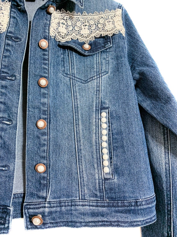 ジャケット・アウター MEDI LACE EMBROIDERY COLLAR JACKET bkk22588_pale%20blue_xl?pdp.