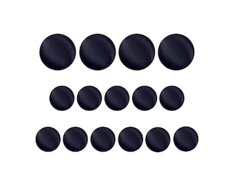 Tuxedo Suit Buttons, Blue Navy Satin, Handmade using Button Mold Press Machine