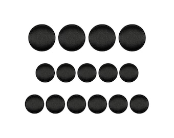 Designer Tuxedo Suit Buttons, Black Satin Premium, Handmade using Button Mold Press Machine