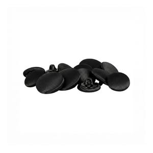 Boutons de costume de smoking de créateur, satin noir de qualité supérieure, faits à la main à l'aide d'une presse à mouler les boutons image 5