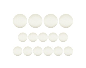 Tuxedo Suit Buttons, Ivory Satin, Handmade using Button Mold Press Machine