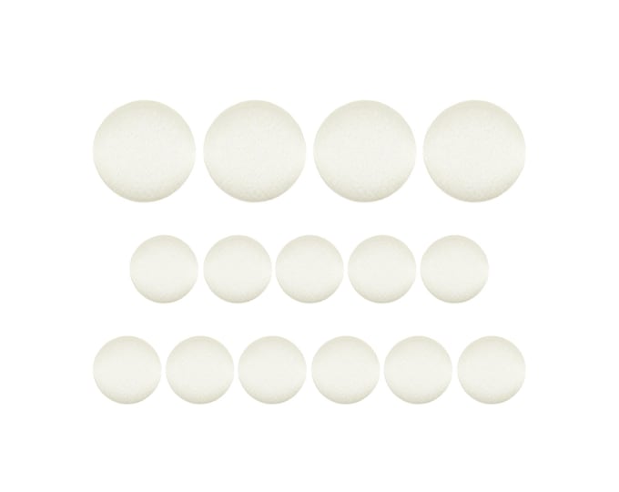 Featured listing image: Tuxedo Suit Buttons, Ivory Satin, Handmade using Button Mold Press Machine