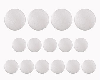 Tuxedo Suit Buttons, Ivory Satin, Handmade using Button Mold Press Machine