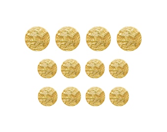 Designer Metal Blazer Buttons, Die Cast Machine Made, Color Polished by Hand