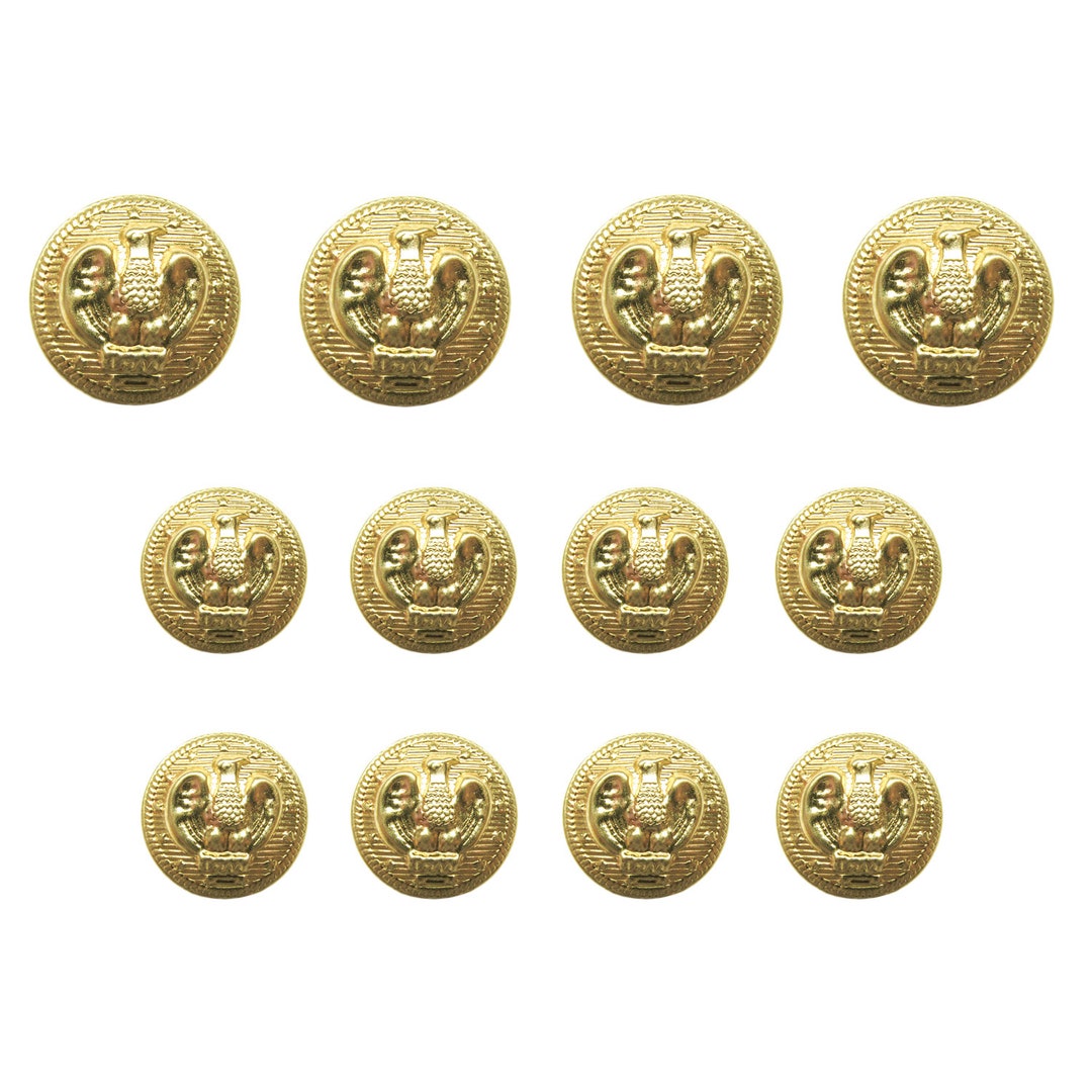 Buttonmode American Eagle Military Design Metal Blazer Buttons - Etsy
