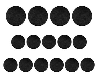 Tuxedo Suit Buttons, Black Smooth Satin, Handmade using Button Mold Press Machine