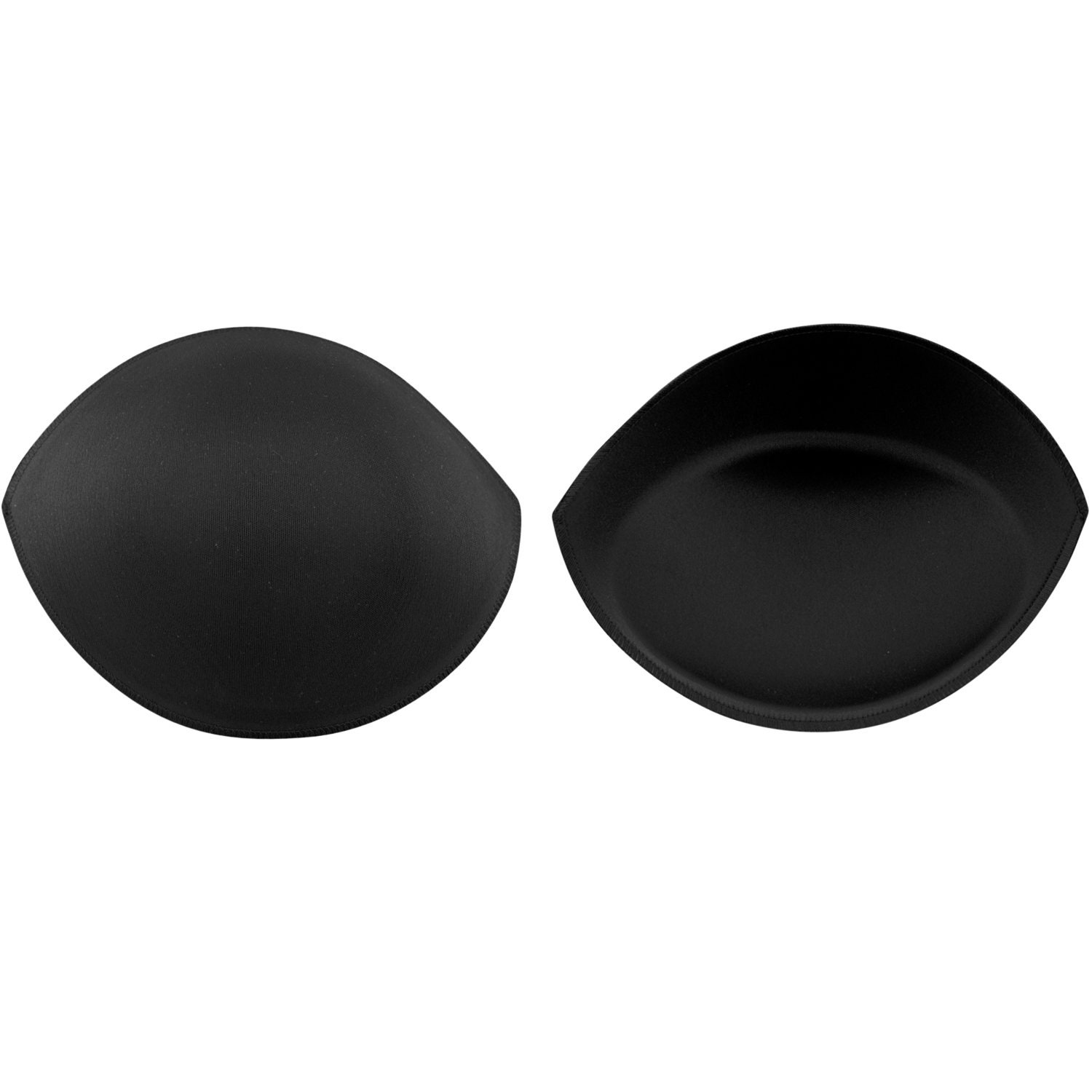 Bra Pads Inserts Round, Black 12 Pairs Pack. Sizes Available: 6, 8