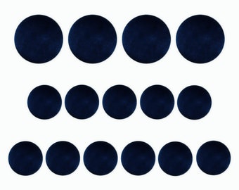Tuxedo Suit Buttons, Blue Navy Satin, Handmade using Button Mold Press Machine