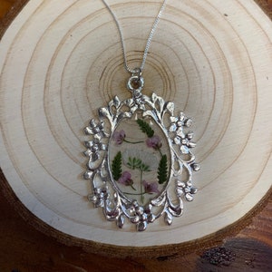 Floral Resin Necklace