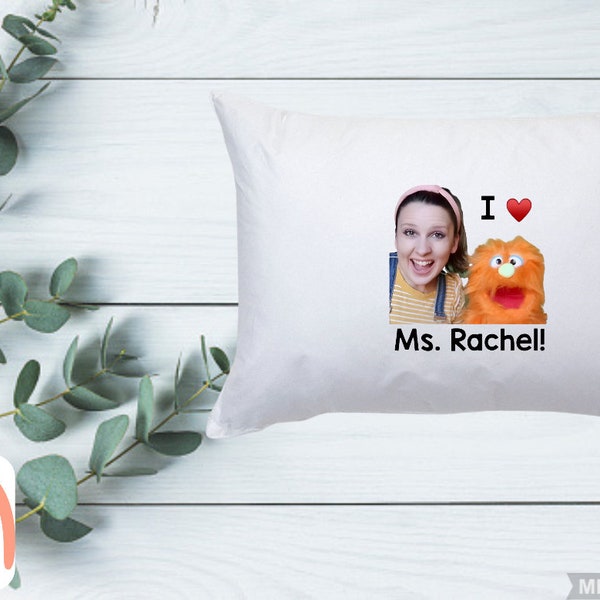 Ms.Rachel Standard Pillow Case 30” X 20” / Toddler / Gift / YouTube / Birthday / Valentine