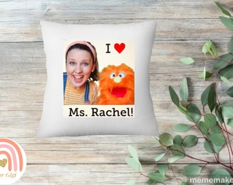Ms.Rachel 16” Throw Pillow Cover / Toddler / Gift / YouTube / Birthday
