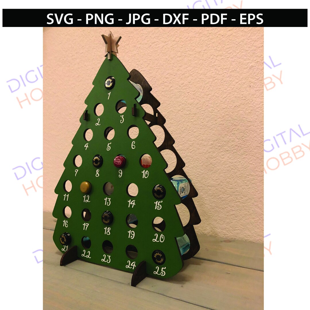 25 Days of Christmas Countdown Shots/nips Liquor Advent Calendar File