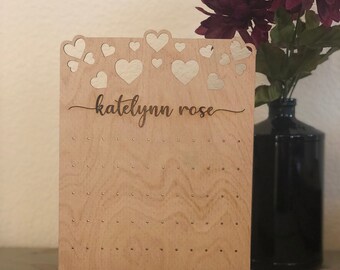 Earring Holder SVG | Laser Cut Earring Stand Display File (Instant Download)