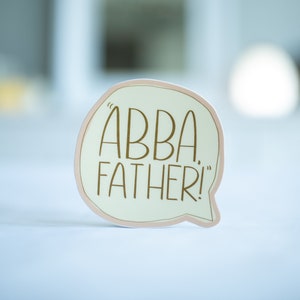 Abba Father Sticker | Christian Sticker Jesus Sticker Bible Laptop Sticker Water Bottle Sticker