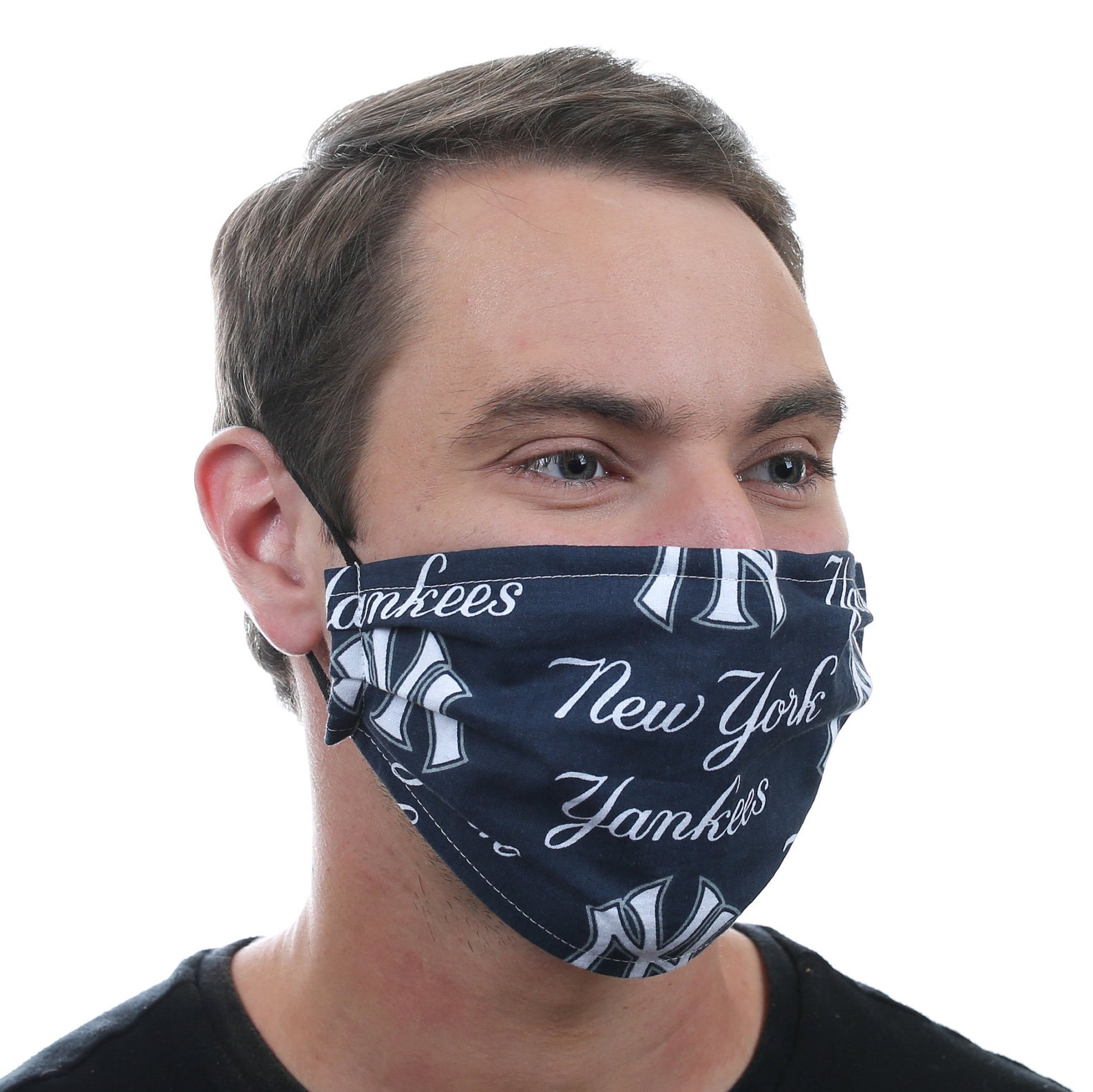 New York Yankees Face Mask Adjustable NY Yankees Mask Etsy