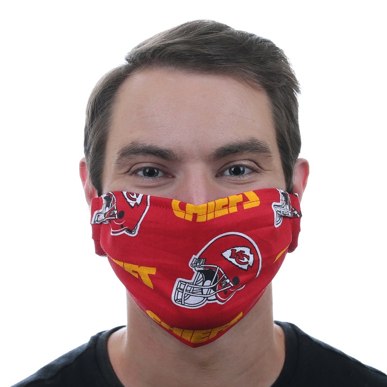 Kansas City Chiefs Mask KC Chiefs Face Mask Adjustable Etsy