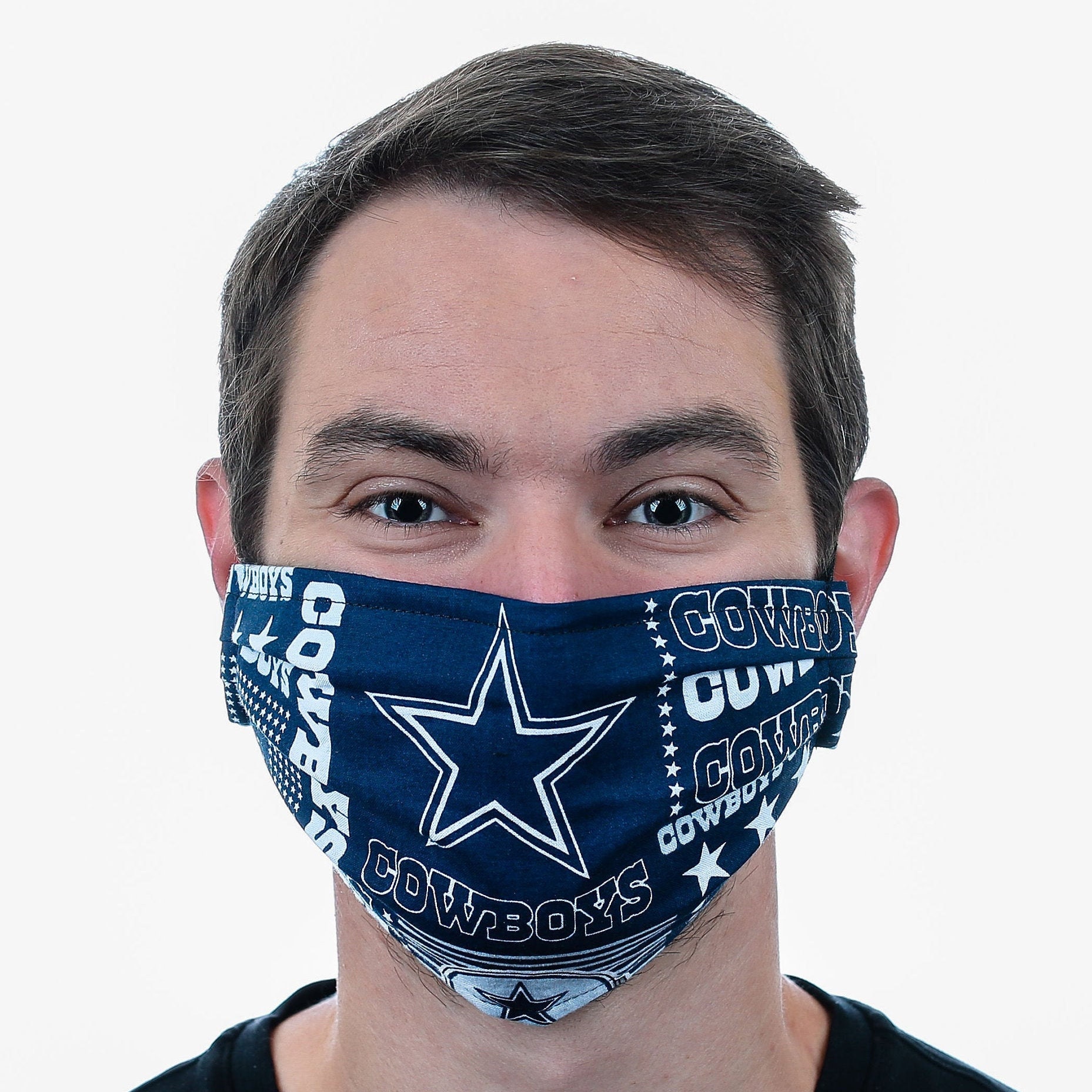 Dallas Cowboys Face Mask Adjustable Dallas Cowboy Mask Etsy