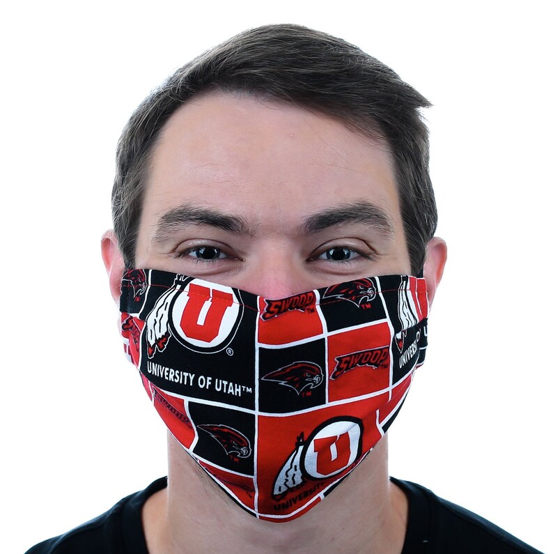 Utah Utes Mask Adjustable Utah Utes Face Mask Washable and Etsy