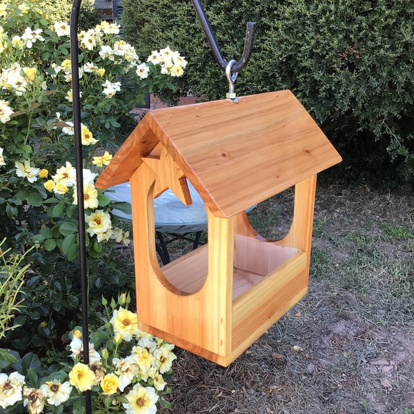 Cedar Bird Feeder Etsy