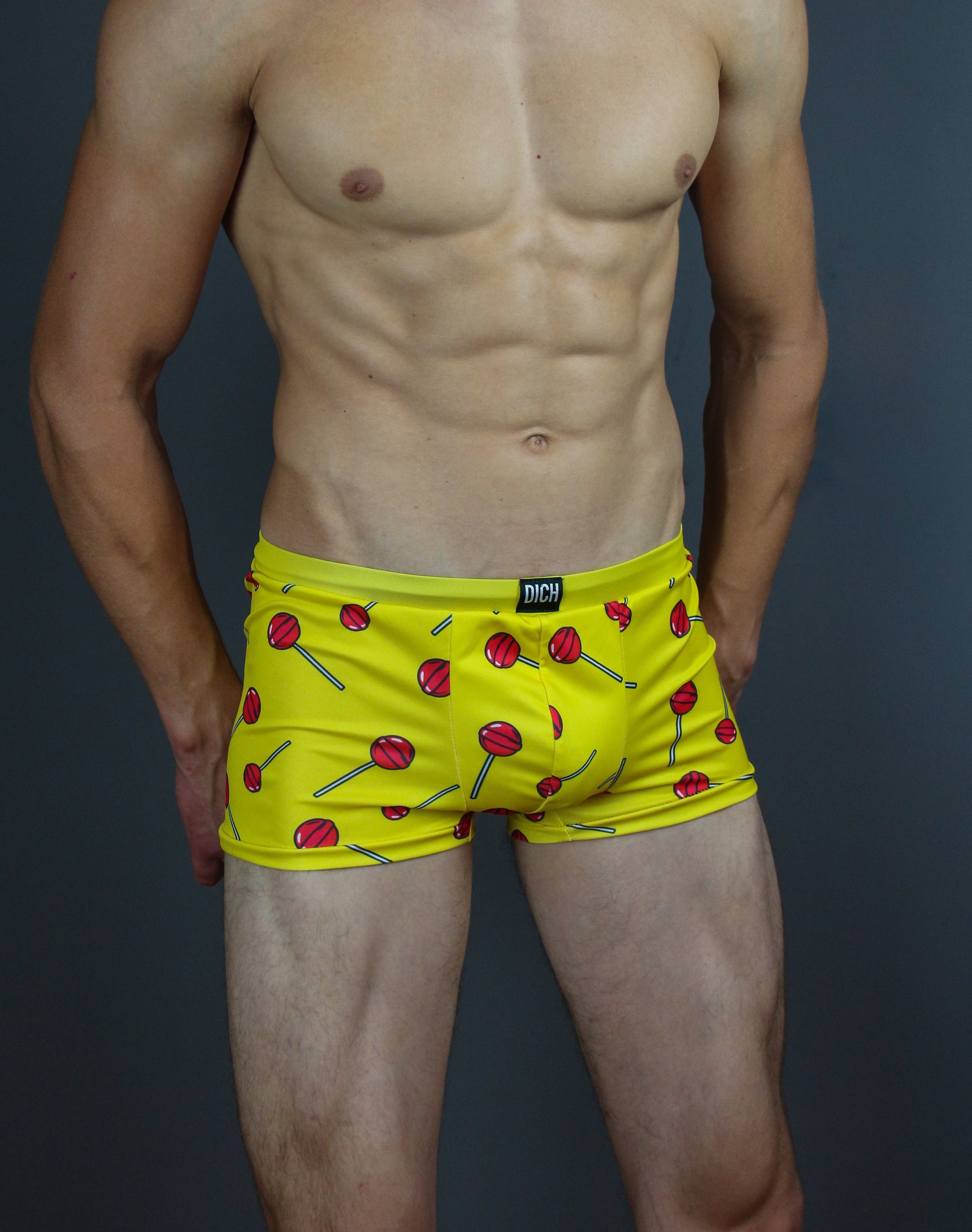 Yellow Men's Underwear With DICH Lollipops Etsy
