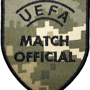 UEFA Match Official Referee Badge Military Patch Made in Ukraine
