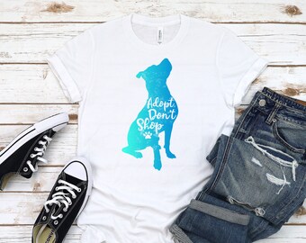 Adopt don't shop shirt, Rescue Pitbull Dog, Pitbull Shirt, Rescue dogs Shirt, Rescue Dog Mom Shirt, Pitbull mama shirt, Pitbull Mom