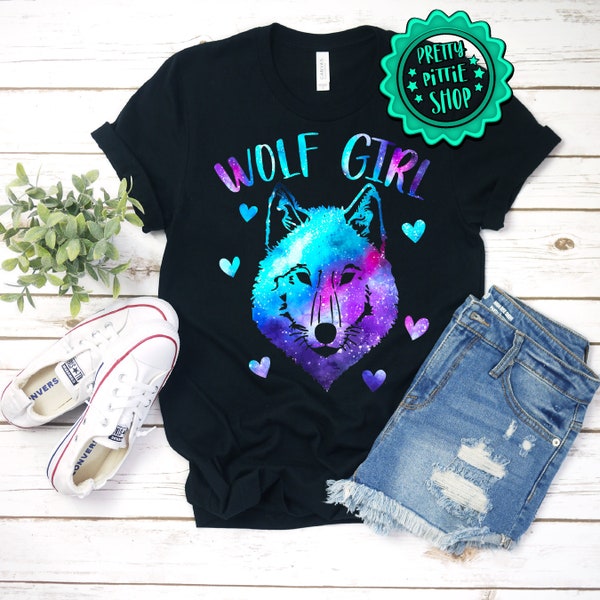 Wolf girl shirt, Just a girl who loves wolves shirt, wolf lover gift, Wolf gift, Wolf Shirt Youth, Wolves Kids Shirt, Gift For Wolf Lover