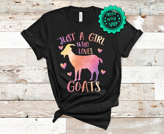 Just A Girl Who Loves Goats T-Shirt Goat Watercolor Gifts Just A Girl Who Loves Goats T-Shirt Goat Watercolor Gifts