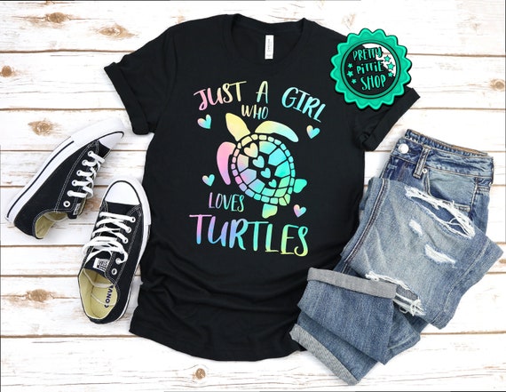 Just A Girl Who Loves Sea Turtles T-Shirt Just A Girl Who Loves Sea Turtles T-Shirt