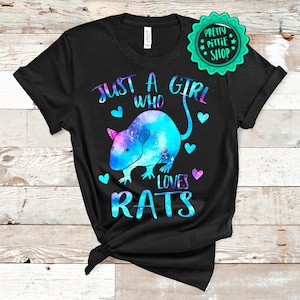 Just a girl who loves Rats shirt, Rat lover shirt, Rat kids Tee, Rats shirt for girls, girls Rats shirt, Rats lover gift, Rat shirt