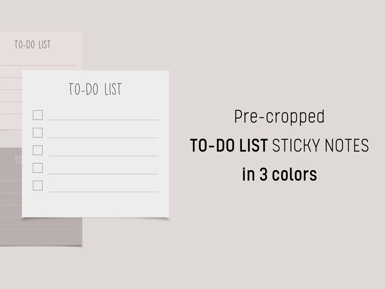Digital Sticky Notes for Goodnotes and Notability Planner Productivity