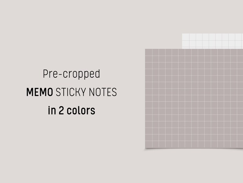 Digital Sticky Notes for Goodnotes and Notability Planner Productivity
