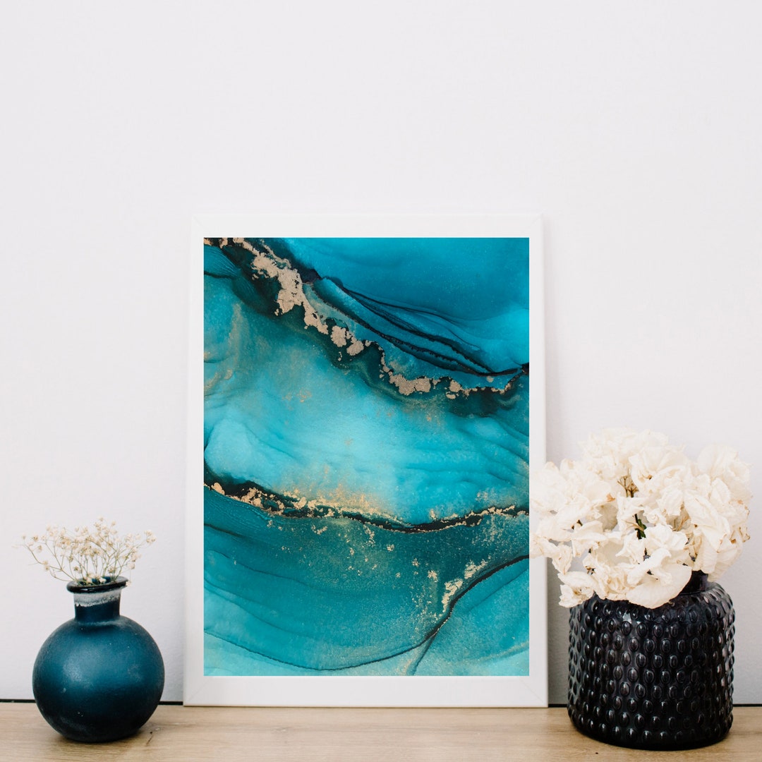 Digital Download Alcohol Ink Art for Frame, Samsung TV, Wall Art Etsy