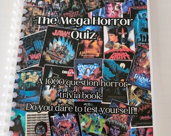 Mega Horror Quiz 1000 Questions Trivia | Horror Art | Horror Gifts | Horror Merch