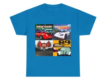 Ridge Racer Games Short Sleeve Tshirt | Gaming Art | Gaming Gifts | Gaming Merch