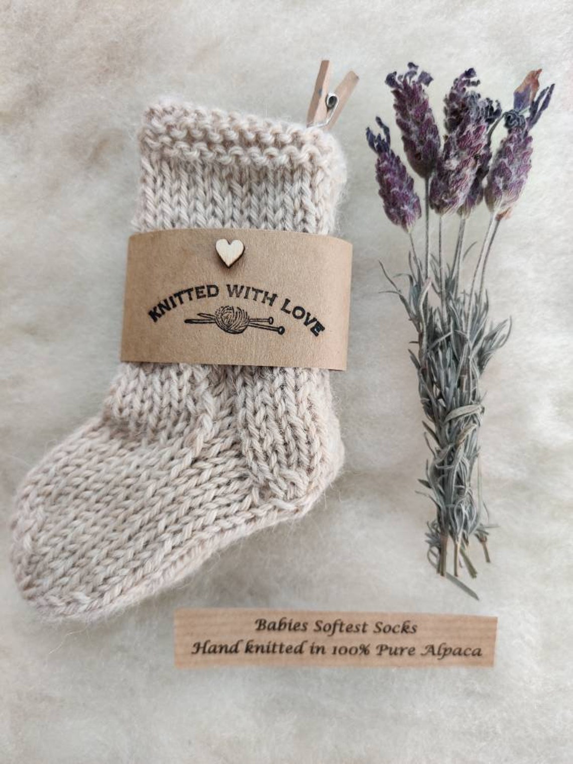 Alpaca Wool Baby Socks Luxury Baby Gift Knitted by Hand Etsy