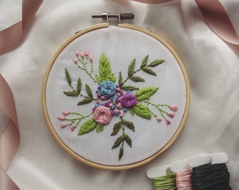 Hand embroidered hoop