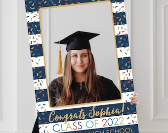 Graduation Party Photo Prop, Photo Prop Frame, Graduation Decorations 2022, Congrats Grad Photo Prop, 24x36, PRINTED or DIGITAL