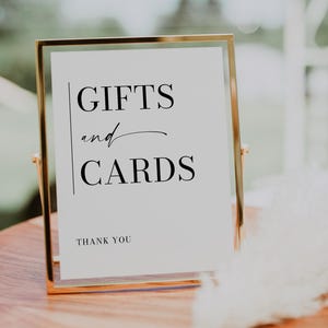 Impresso e enviado 8x10 Placa de presentes e cartões estéticos minimalistas, Placa de presentes de casamento, Placa de mesa, Placa de casamento minimalista, Cartões e presentes