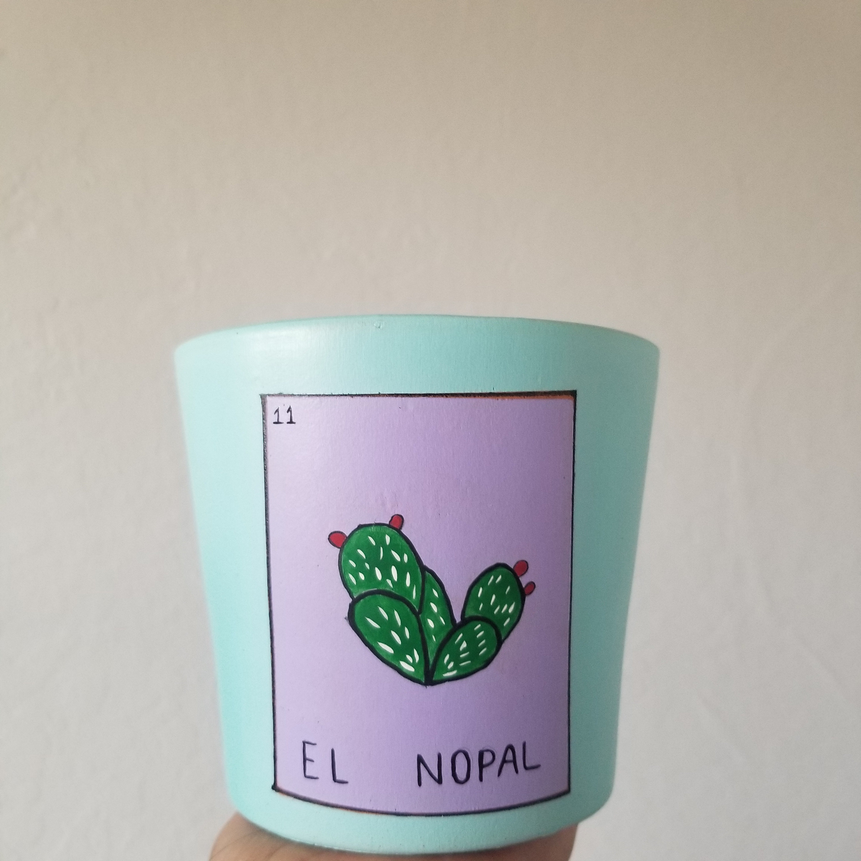 El Nopal Loteria Card-terra Cotta - Etsy