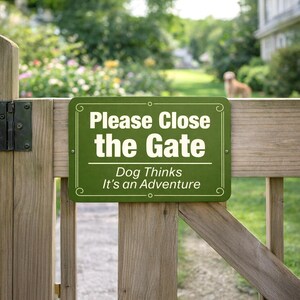 Personalized Dog Warning Sign | Durable ACM Metal Yard Sign image 3