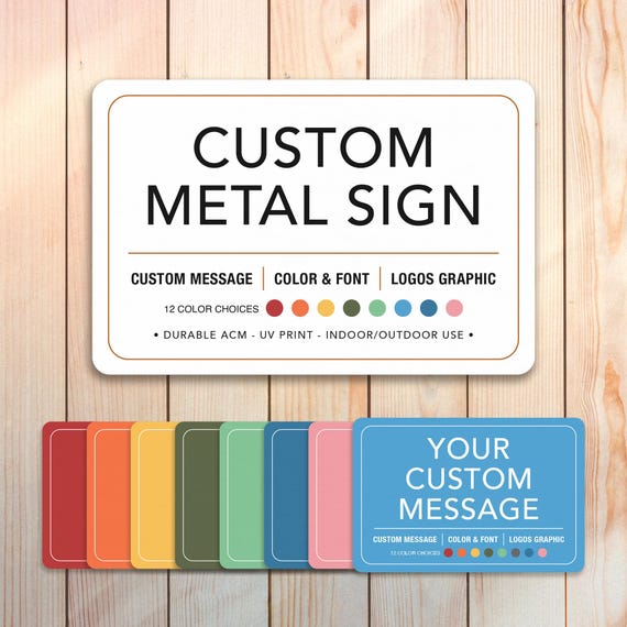 Custom Metal Sign Personalized | No Trespassing Sign | Business Property Outdoor Sign | Delivery & Warning Sign | Weatherproof Aluminum Sign