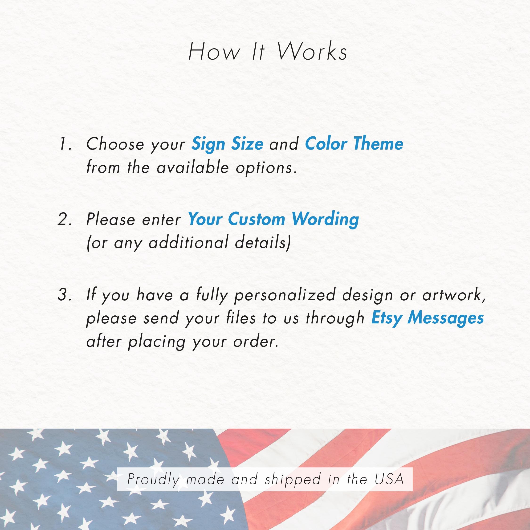 Custom Metal Package Delivery Sign | Weatherproof Drop off Instructions ...